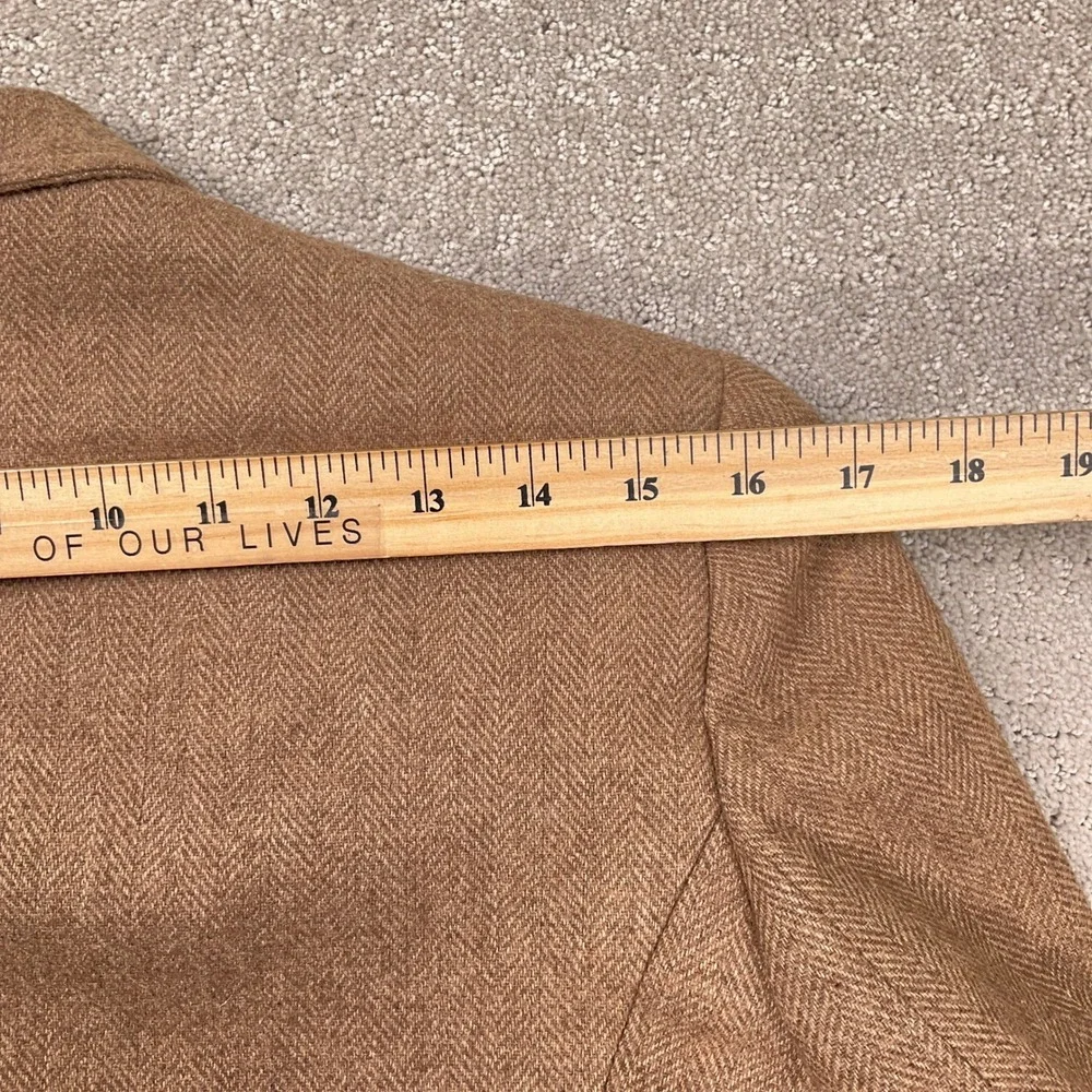 Suit Ability Skirt Set Women 14 Brown Herringbone Wool Classic‎ ALine  2pc VTG
